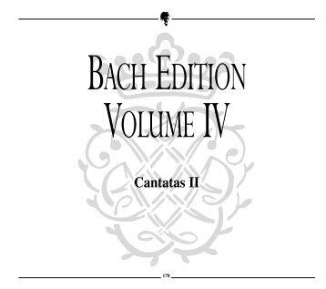 BACHEDITION VOLUMEIV - Rhenania Buchversand