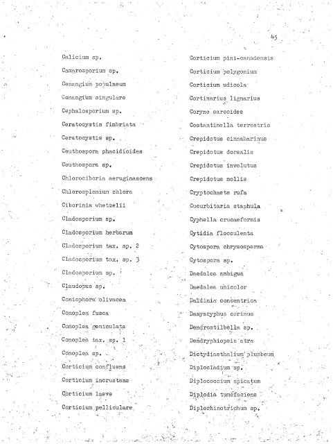 HOST INDEX OF SPECIES DEPOSITED IN THE MYCOLOGICAL ...