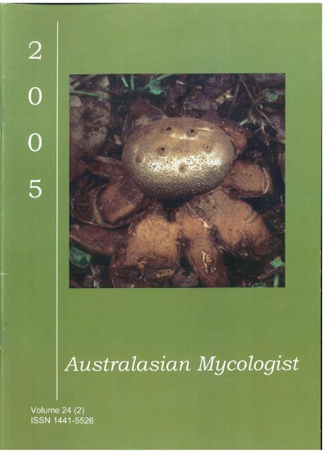Australasian Mycologis - First Year Biology
