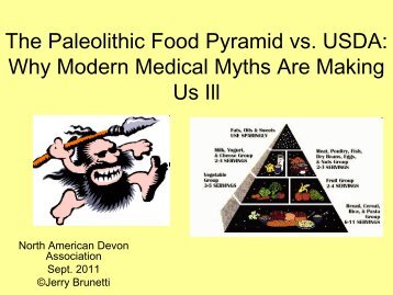 The Paleolithic Food Pyramid - North American Devon Association