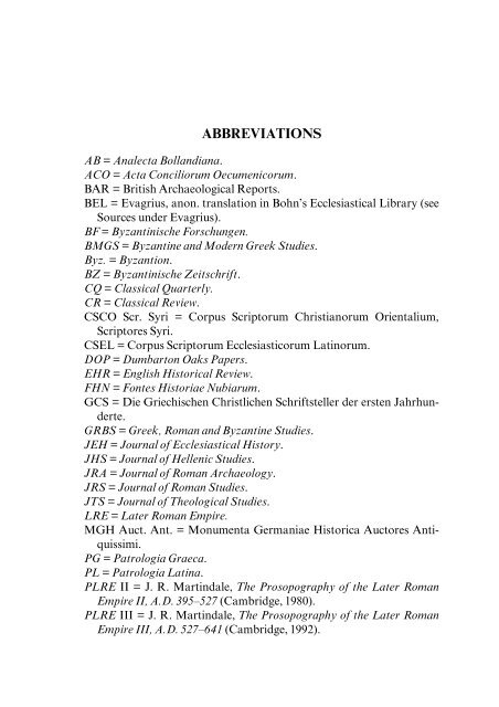 The Ecclesiastical History of Evagrius Scholasticus - Coptic ...