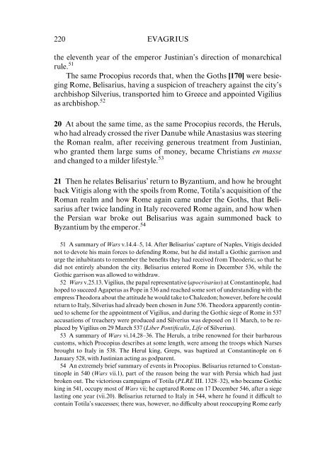 The Ecclesiastical History of Evagrius by Evagrius Scholasticus
