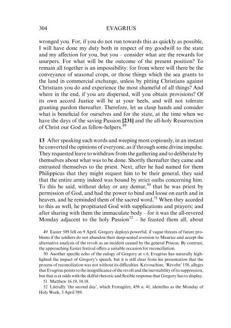 The Ecclesiastical History of Evagrius by Evagrius Scholasticus The Ecclesiastical History of Evagrius by Evagrius Scholasticus