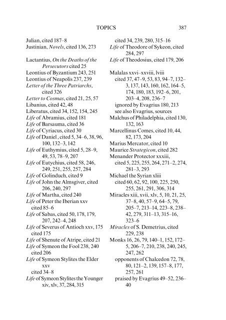 The Ecclesiastical History of Evagrius Scholasticus - Coptic ...