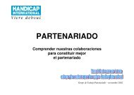 PARTENARIADO - Handicap International