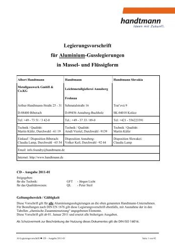 Geltungsbereich + Freigabe - Handtmann Gruppe