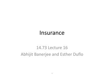 Insurance (PDF) - MIT OpenCourseWare