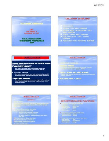 TATA NAMA TUMBUHAN - Blogs Unpad - Universitas Padjadjaran