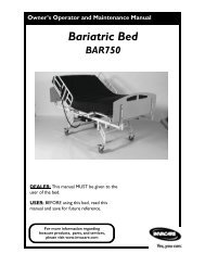 750 lb Bariatric Bed Owner's Manual (4 MB - Invacare