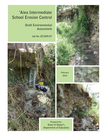 Aiea Intermediate School Erosion Control Project - OEQC - Hawaii.gov
