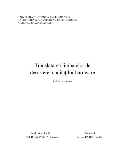 PDF (750 KB) - Universitatea Tehnică