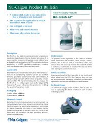 Bio-Fresh cd - Product Bulletin - Nu-Calgon