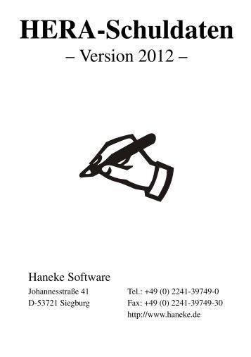 HERA-Schuldaten - Haneke Software