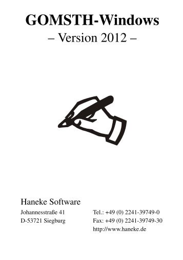 GOMSTH-Windows - Haneke Software