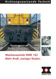 Weichenantrieb HWE 162 - Hanning & Kahl