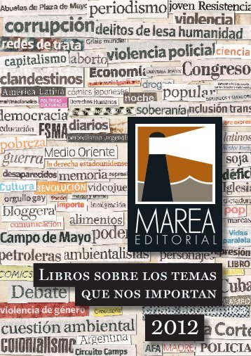 Libros sobre los temas que nos importan - Marea Editorial