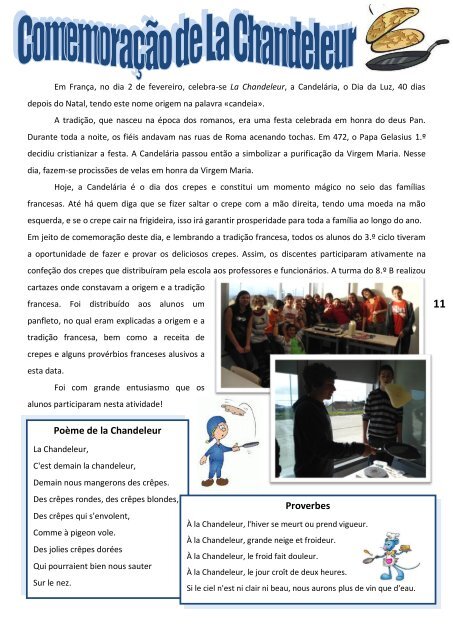 O jornal da Escola Básica Integrada Francisco Ferreira Drummond