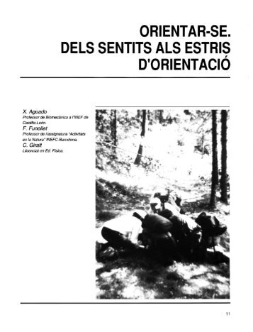 ORIENTAR-SE. DELS SENTITS ALS ESTRIS D'ORIENTACIO - apunts