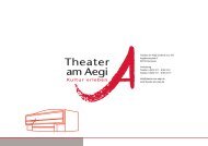 Theater am Aegi GmbH & Co. KG Aegidientorplatz - Hannover ...