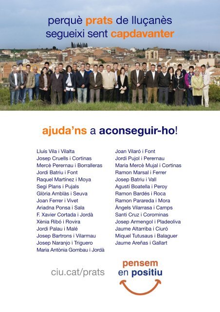 Programa electoral CIU 2011