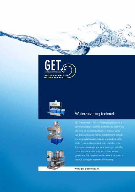 Waterzuivering techniek