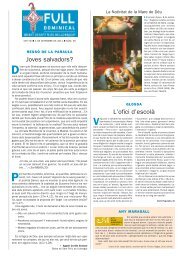 Full Dominical - Bisbat de Sant Feliu de Llobregat