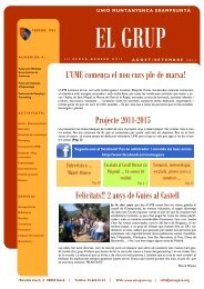 L'UME comença el nou curs ple de marxa! Projecte 2011-2015 ...