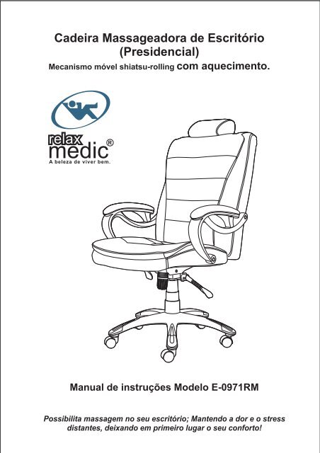 Cadeira Massageadora de Escritório (Presidencial) - Relaxmedic