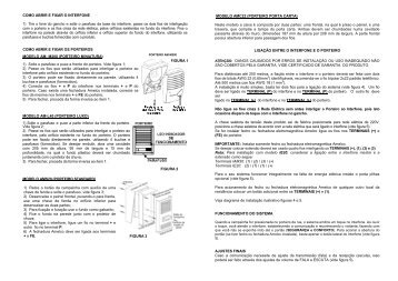 COMO ABRIR E FIXAR O INTERFONE 1) Tire o fone do ... - Amelco