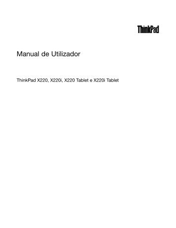 Manual de Utilizador - Lenovo