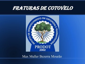 Fraturas de Cotovelo - Prodot