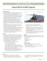 Apache Block III (AB3) Upgrade - DOT&E