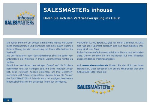 Komplette Broschüre zu SALESMASTERs & Friends 2012 als PDF ...