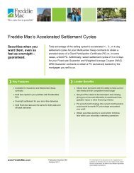 Accelerated Settlement Cycles - Freddie Mac