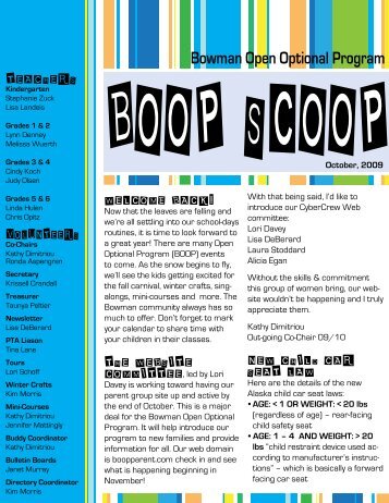 boop scoop - Bowman Open Optional Program