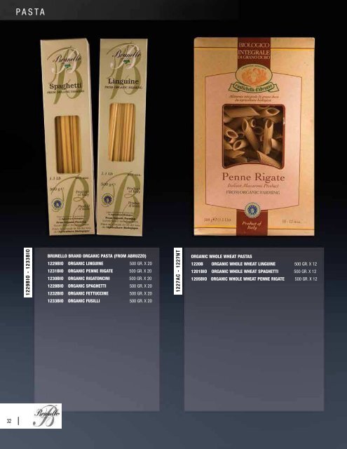 BRUNELLO IMPORTS INC. PRODUCT LINE CATALOGUE