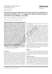 Assessing therapeutic effectiveness of scalp treatments for dandruff ...