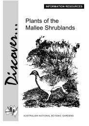 Plants of the Mallee Shrublands - Australian National Botanic Gardens