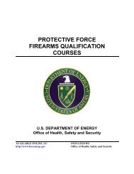 Protective Force Firearms Qualification Courses - The Office of ...