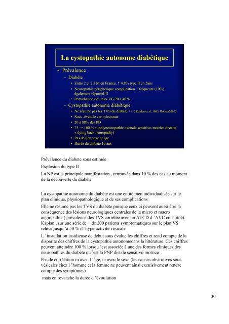 Troubles vésico-sphinctériens des neuropathies ... - Cofemer