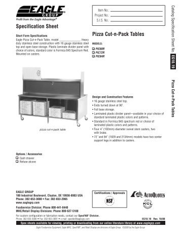 Pizza Cutting Table - ArmyMWR.org