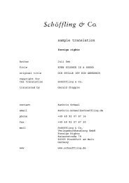 English sample translation (pdf) - Schöffling & Co.