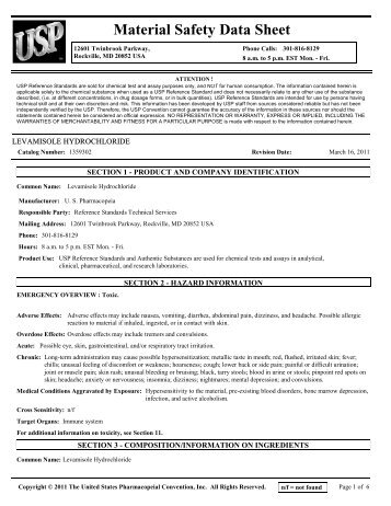rptEntry Form Print - US Pharmacopeial Convention