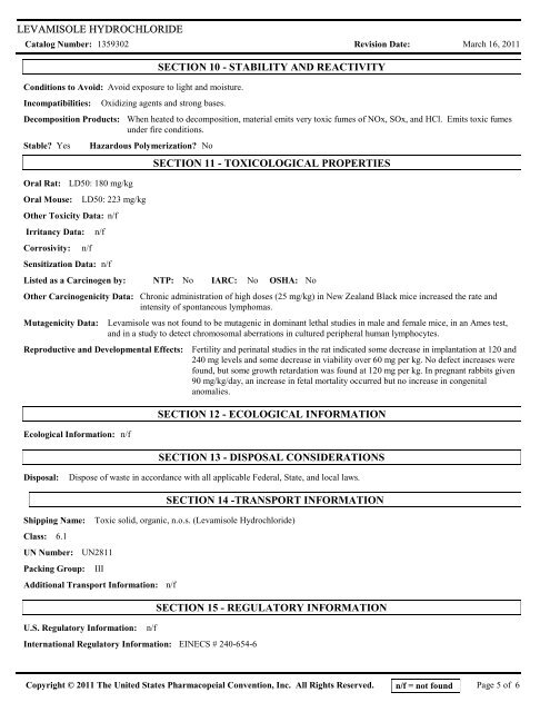 rptEntry Form Print - US Pharmacopeial Convention