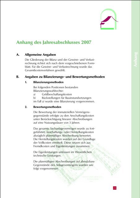 Geschäftsbericht 2007 - Hardtwaldsiedlung Karlsruhe ...