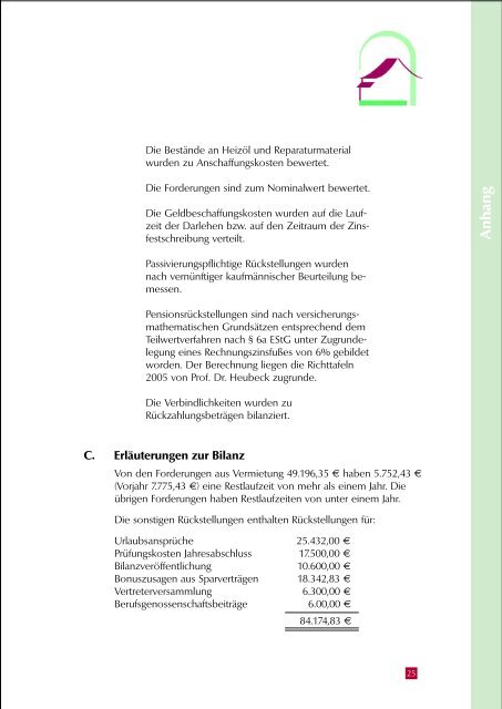 Geschäftsbericht 2007 - Hardtwaldsiedlung Karlsruhe ...