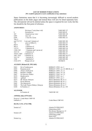 01a Modern Publications - The Viola da Gamba Society