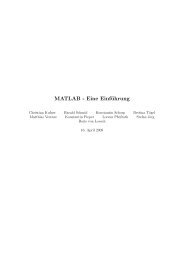 MATLAB - Eine Einführung - TUM