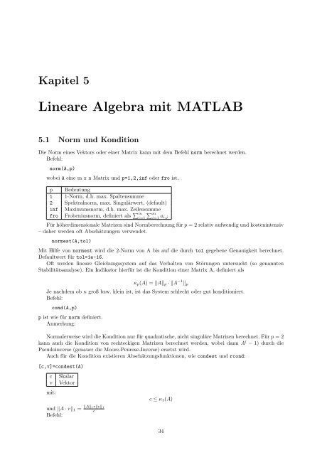 MATLAB - Eine Einführung - TUM