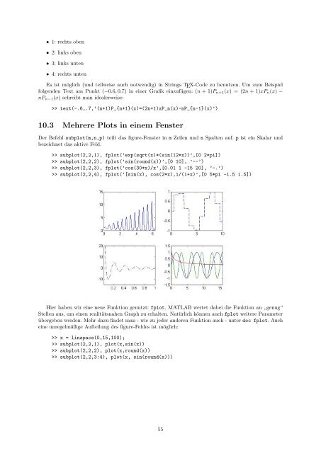 MATLAB - Eine Einführung - TUM